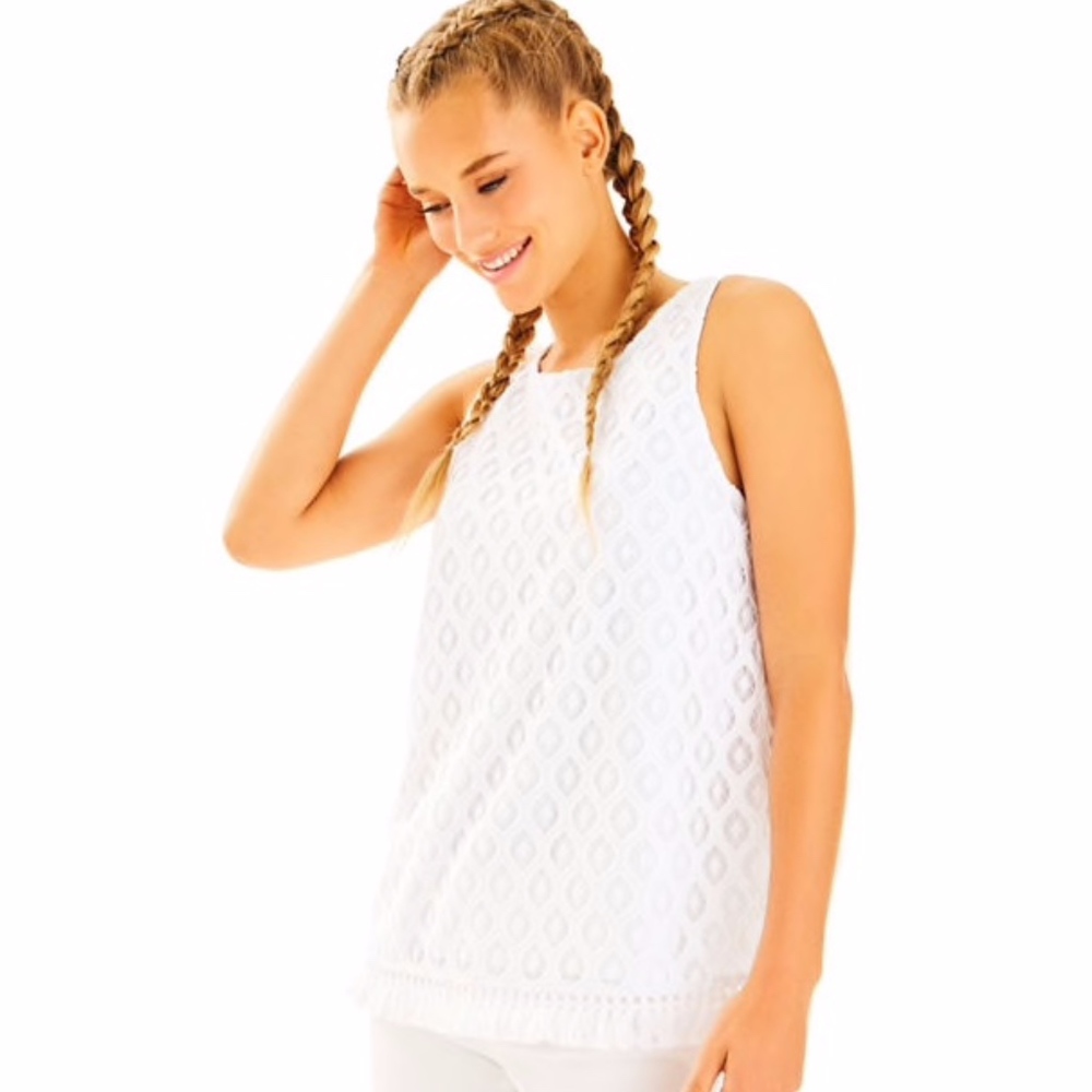 Lilly Pulitzer Maybelle Top in Resort White